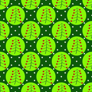 Sorunsuz Noel vektör çizim arka plan. Soyut Noel ağacı