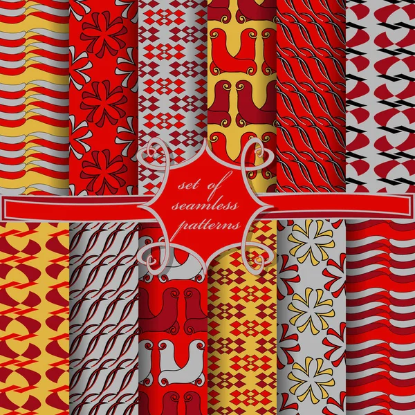 sorunsuz vektör çizimler ile soyut geometrik şekiller kümesi