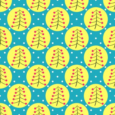 Sorunsuz Noel vektör çizim arka plan. Soyut Noel ağacı
