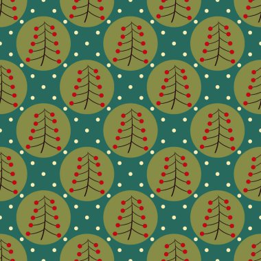 Sorunsuz Noel vektör çizim arka plan. Soyut Noel ağacı