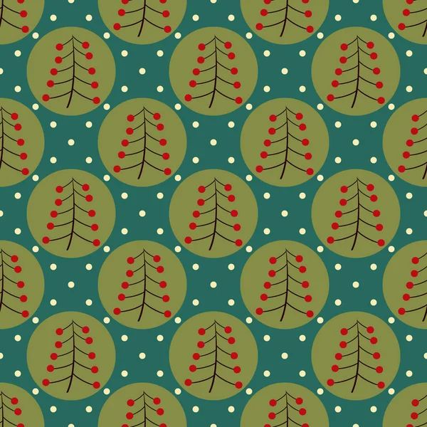 Fundo Ilustração Vetor Natal Sem Costura Árvore Natal Abstrata —  Vetores de Stock
