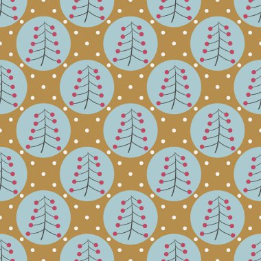 Sorunsuz Noel vektör çizim arka plan. Soyut Noel ağacı