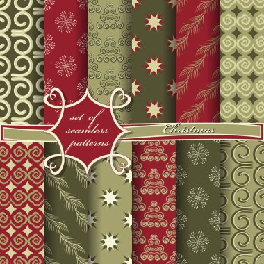 Kusursuz Noel çizimleri seti. Noel sembolleri ve Noel tasarımının unsurları içeren soyut vektör kağıdı