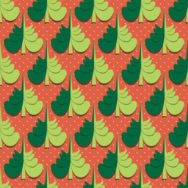 Sorunsuz Noel vektör çizim arka plan. Dekoratif Noel ağacı