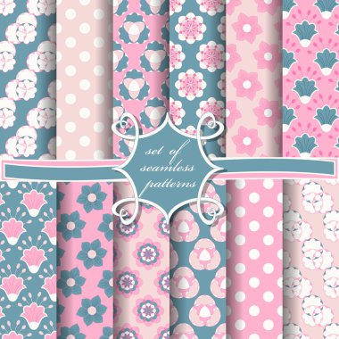 soyut vektör kağıt dekoratif çiçeklerle, şekiller ve dekorasyon için tasarım öğeleri kümesi