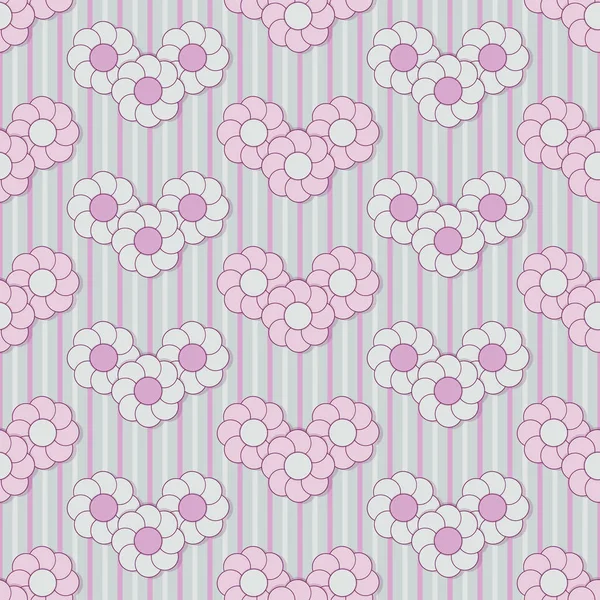 Vektor nahtlose Blumenmuster für Baby-Design — Stockvektor