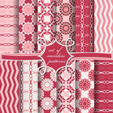 sorunsuz soyut vektör kağıt dairesel desenler, şekiller ve dekorasyon için tasarım öğeleri kümesi