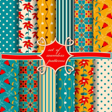  Soyut şekilleri, dekoratif çiçekleri ve dekorasyon için tasarım unsurları olan pürüzsüz vektör kağıtları.