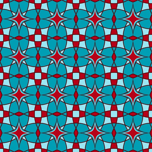 抽象的な幾何学的図形のシームレスなベクトル イラスト背景 — ストックベクタ