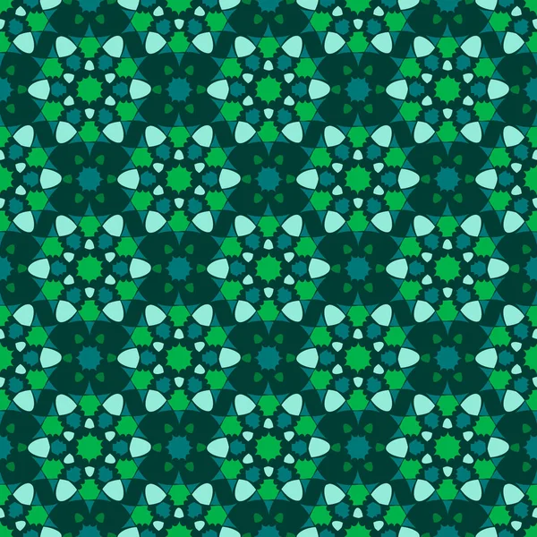Illustration vectorielle sans couture fond de fleurs géométriques abstraites — Image vectorielle