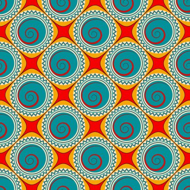 soyut geometrik şekiller, bukleler Dikişsiz vektör illüstrasyon arka plan