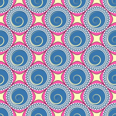 soyut geometrik şekiller, bukleler Dikişsiz vektör illüstrasyon arka plan