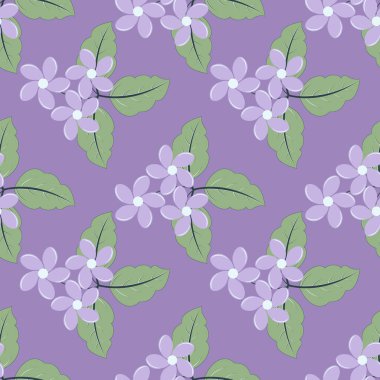 sorunsuz vektör çizim arka plan dekoratif çiçeklerle