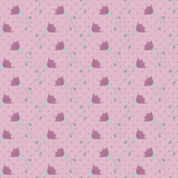 sorunsuz vektör çizim arka plan dekoratif çiçeklerle