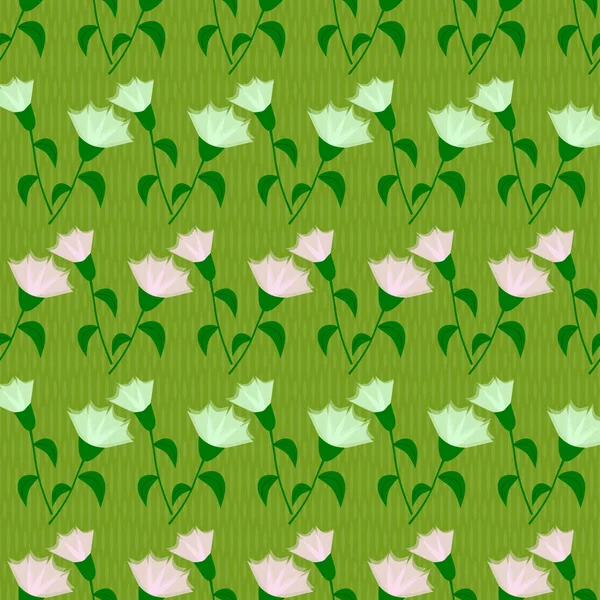 Nahtlose Vektor-Illustration Hintergrund mit dekorativen Blumen — Stockvektor