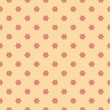 sorunsuz vektör çizim arka plan soyut dekoratif çiçek