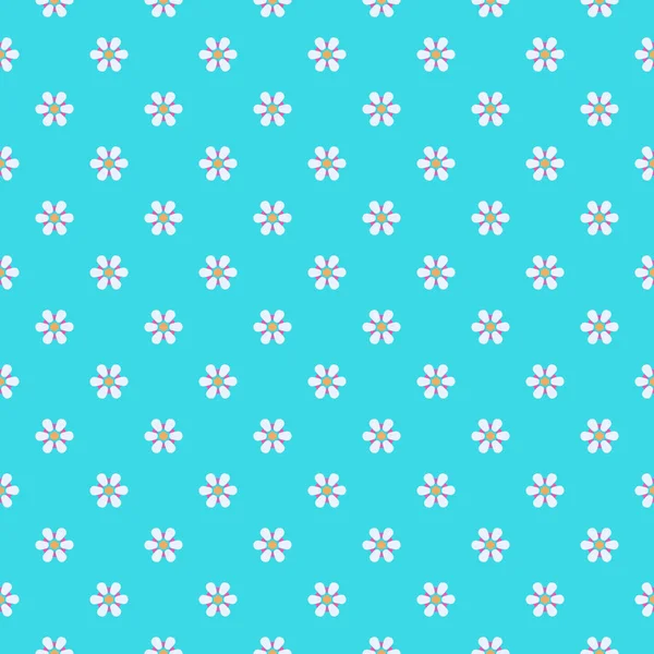抽象的な装飾花のシームレスなベクトル イラスト背景 — ストックベクタ