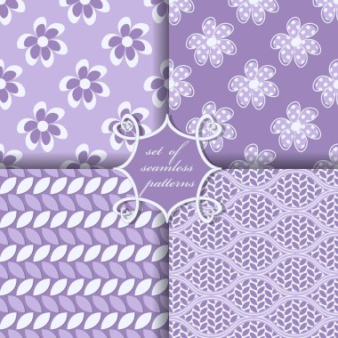  Soyut şekilleri, dekoratif çiçekleri ve dekorasyon için tasarım unsurları olan pürüzsüz vektör kağıtları.