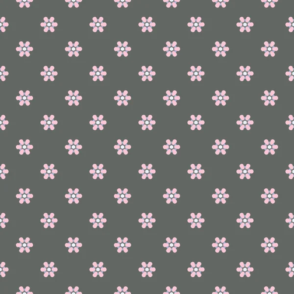 Απρόσκοπτη διανυσματικά εικονογράφηση φόντο από αφηρημένα διακοσμητικά λουλούδια — Διανυσματικό Αρχείο