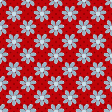 Çiçek desen arka plan. Dikişsiz vektör çizimi