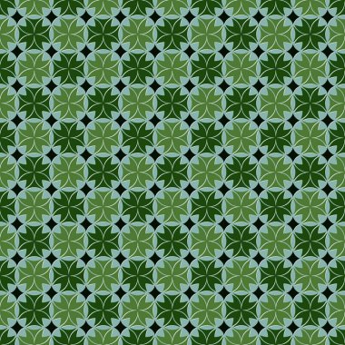 Soyut geometrik şekillerin kusursuz deseni. Vektör çizim arka planı