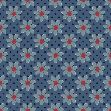 Çiçek desen arka plan. Dikişsiz vektör çizimi