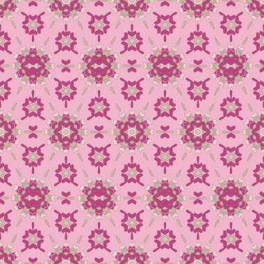 Soyut şekillerin dekoratif desen arka planı. Dikişsiz vektör çizimi