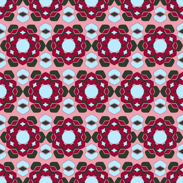 Abstrakte Geometrische Muster Nahtlose Vektor Hintergrund Illustration — Stockvektor