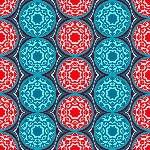 円形パターンの抽象テンプレート シームレスなベクトル背景イラストレーション — ストックベクタ
