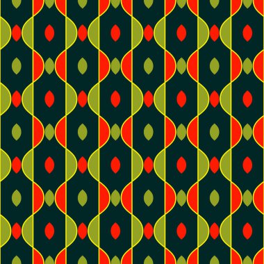 Çok renkli soyut geometrik şekiller deseni. Dikişsiz vektör arka plan illüstrasyon