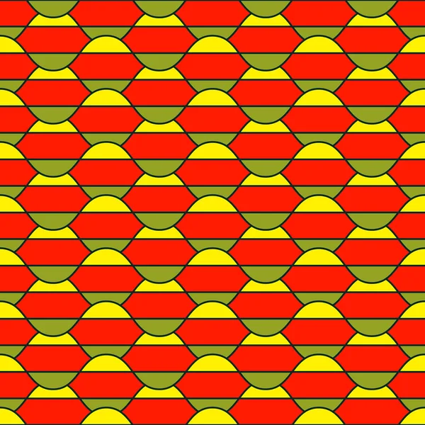 Muster Mehrfarbiger Abstrakter Geometrischer Formen Nahtlose Vektor Hintergrund Illustration — Stockvektor