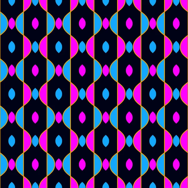 Çok renkli soyut geometrik şekiller deseni. Dikişsiz vektör arka plan illüstrasyon