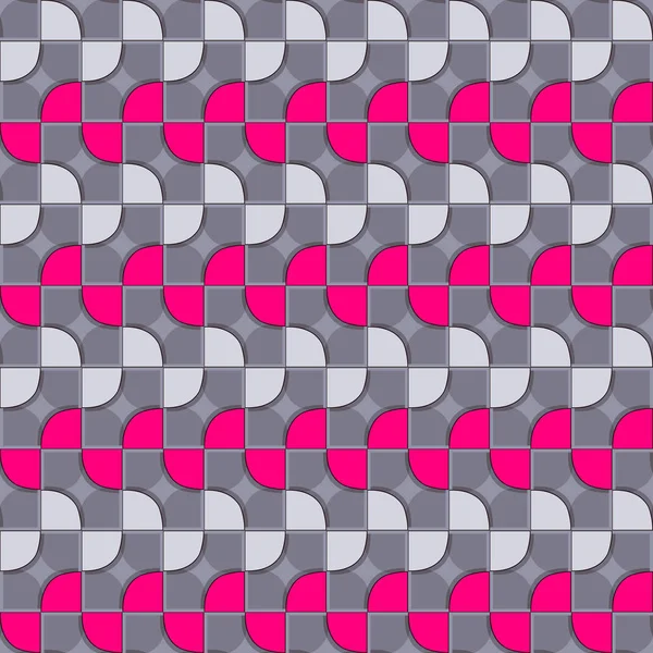 多色の抽象的な幾何学的形状のパターン シームレスなベクトル背景イラストレーション — ストックベクタ