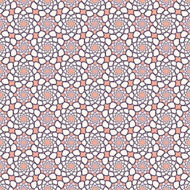 Soyut geometrik şekillerin deseni. Dikişsiz vektör arka plan çizimi