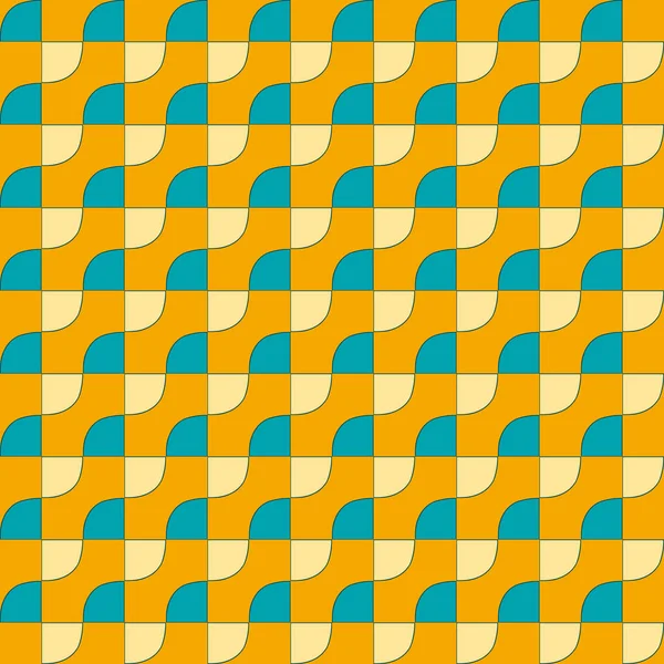 Muster Mehrfarbiger Abstrakter Geometrischer Formen Nahtlose Vektor Hintergrund Illustration — Stockvektor