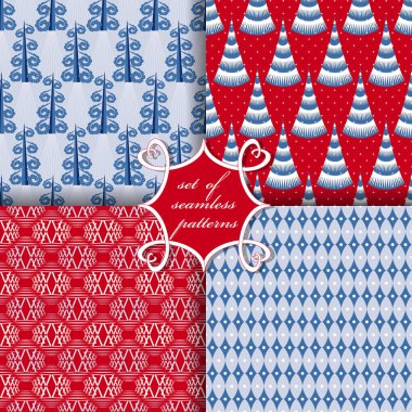 Kusursuz Noel çizimleri seti. Noel sembolleri ve Noel tasarımının unsurları içeren soyut vektör kağıdı