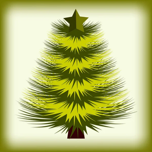Vánoční Stromek Vektorový Vánoční Obrázek — Stockový vektor