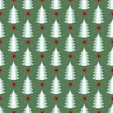 Noel ağacı. Sorunsuz Noel vektör çizim arka plan