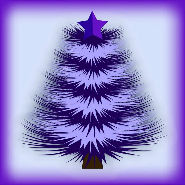 Noel Ağacı Vektör Noel Illüstrasyon — Stok Vektör