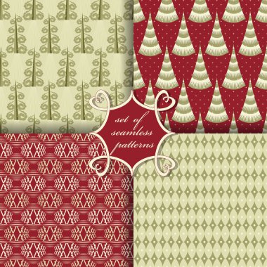 Kusursuz Noel çizimleri seti. Noel sembolleri ve Noel tasarımının unsurları içeren soyut vektör kağıdı