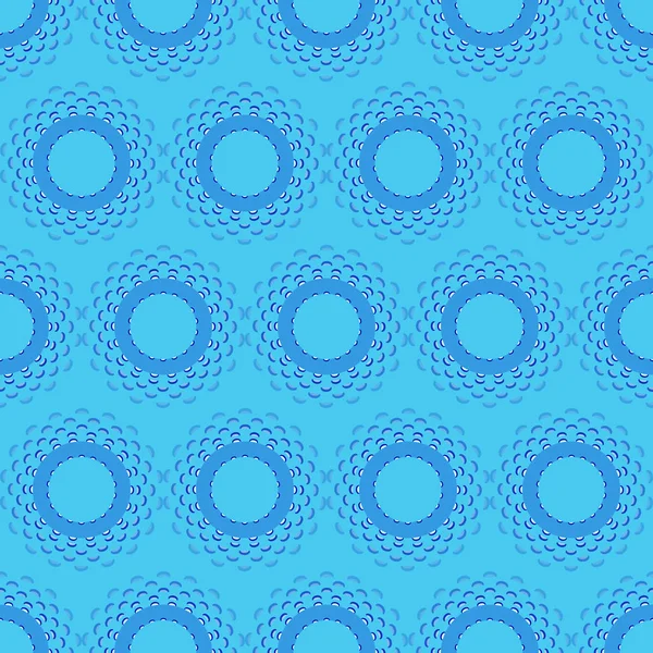 Patrón Patrones Circulares Decorativos Abstractos Ilustración Fondo Vector Sin Costura — Vector de stock