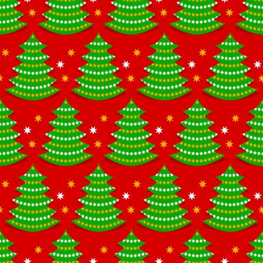 Noel ağacı. Sorunsuz Noel vektör çizim arka plan