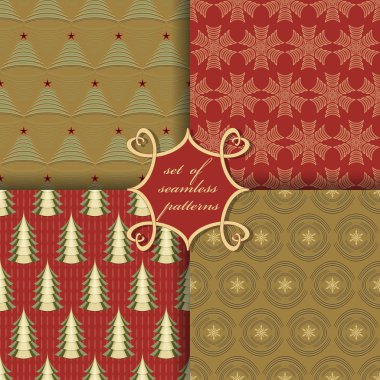 Kusursuz Noel çizimleri seti. Noel sembolleri ve Noel tasarımının unsurları içeren soyut vektör kağıdı