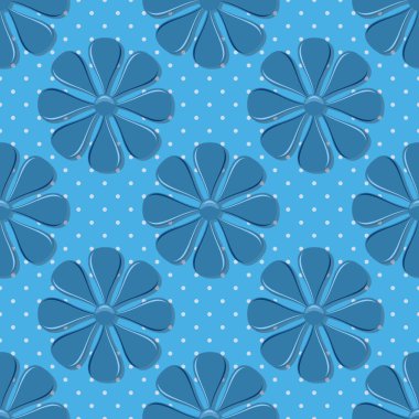 Dekoratif çiçek arkaplanı. Kusursuz vektör çizimi