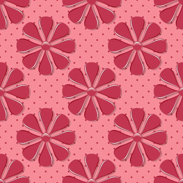 Fondo Floral Decorativo Ilustración Vectorial Sin Fisuras — Vector de stock