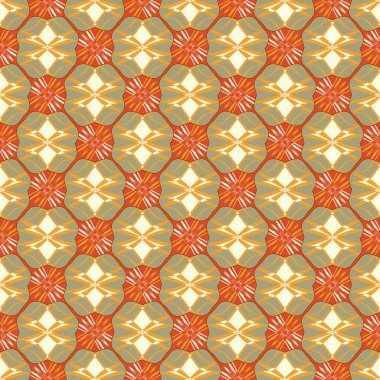 Kusursuz vektör soyut arka plan. Soyut dekoratif şekillerin deseni. Duvar kağıdı, resim dolgusu, web sayfası, arkaplan, yüzey için kullanılabilir.