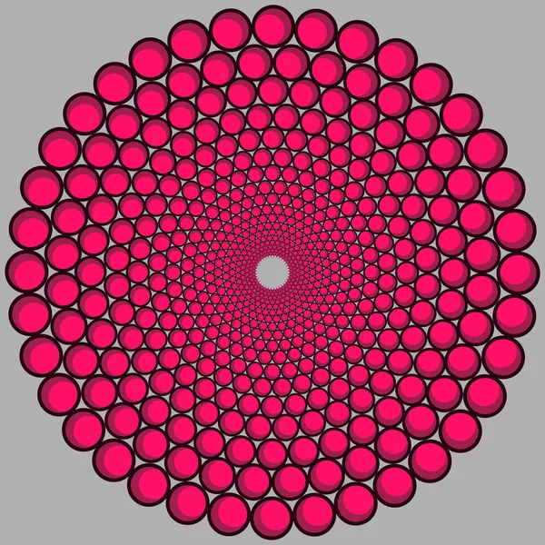 Kruhový Vzor Dekorativních Kruhů Abstraktní Vektorová Ilustrace — Stockový vektor