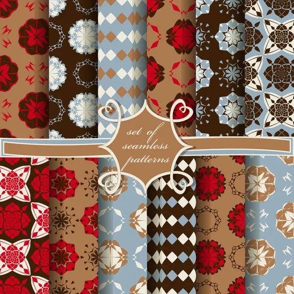 Soyut geometrik şekillere ve dekorasyon için tasarım elemanlarına sahip pürüzsüz vektör kağıdı kümesi