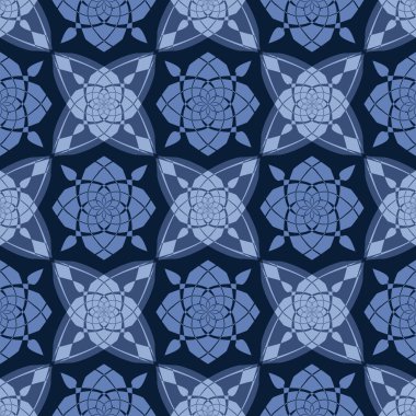 Kusursuz vektör soyut arka plan. Soyut dekoratif şekillerin deseni. Duvar kağıdı, resim dolgusu, web sayfası, arkaplan, yüzey için kullanılabilir.