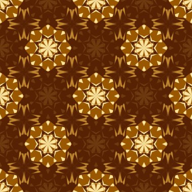 Kusursuz vektör soyut arka plan. Soyut dekoratif şekillerin deseni. Duvar kağıdı, resim dolgusu, web sayfası, arkaplan, yüzey için kullanılabilir.